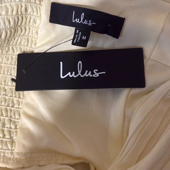 Lulus Yellow Strapless Tiered Dress - Picture 2 of 4